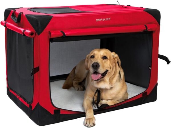 Pettycare 36 Inch Collapsible Dog Crate with Curtains Review
